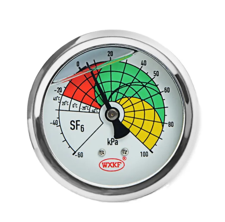 SF6 Gas Density Meter Device Units Gas Meter Pressure Gauge