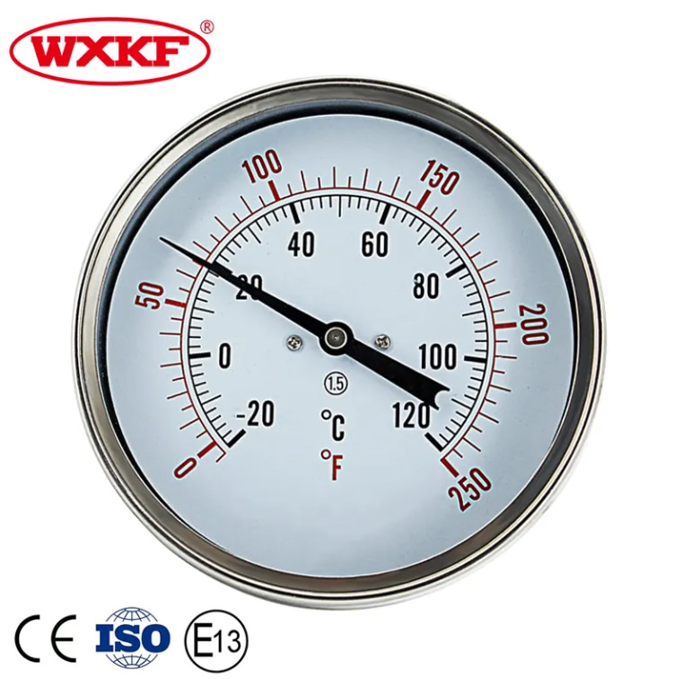 High Quality Industrial Bimetal Thermometer Temperature Gauge