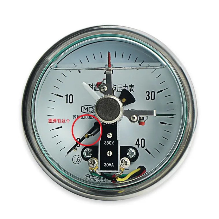 High Quality 304 Stainless Steel Electrical Contact Pressure Gauges Manometer