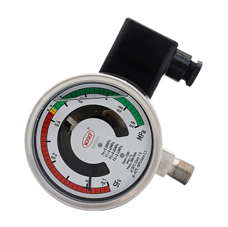 100mm SF6 Gas Density Monitor Gas Density Relay GIS Monitor for Power Switchgear